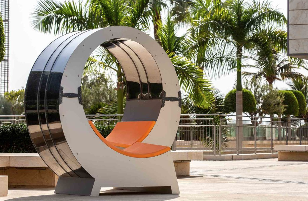 KAUST connected and solar furniture